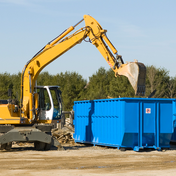 what size residential dumpster rentals are available in Coolidge GA